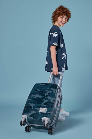 Coral High Kamuflaj Desenli Kabin Boy Valiz (50cm) 16544