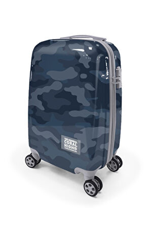 Coral High Kamuflaj Desenli Kabin Boy Valiz (50cm) 16544