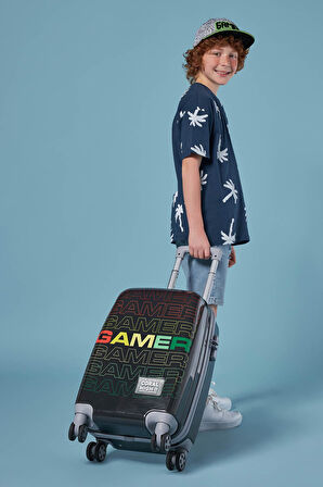 Coral High Gamer Desenli Kabin Boy Valiz (50cm) 16546