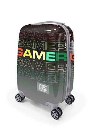 Coral High Gamer Desenli Kabin Boy Valiz (50cm) 16546
