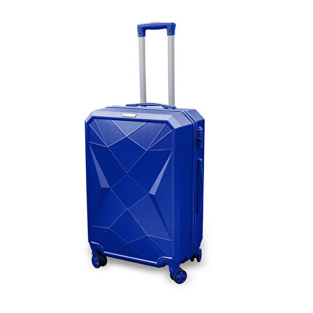 Coral High Diamond ABS Lacivert Orta Boy Valiz 16607