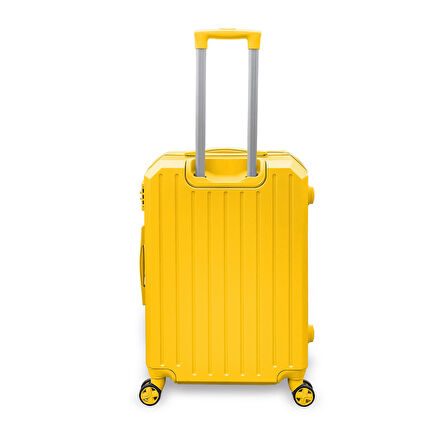 Coral High Diamond ABS Sarı Orta Boy Valiz 16627