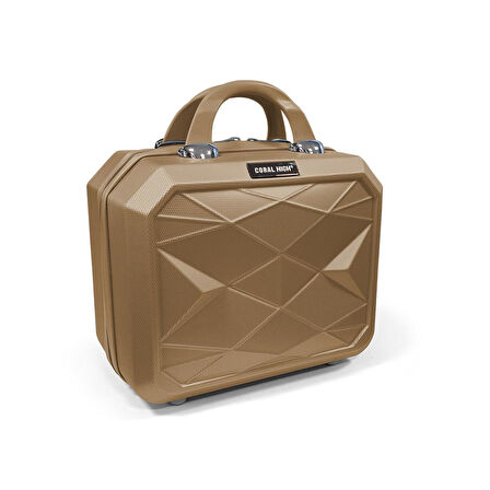 Coral High Diamond ABS Latte Makyaj Çantası 16634