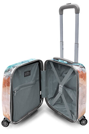 Coral High Renkli Desenli Mini Kabin Boy Valiz (40cm) 16764