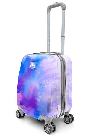 Coral High Renkli Desenli Mini Kabin Boy Valiz (40cm) 16769