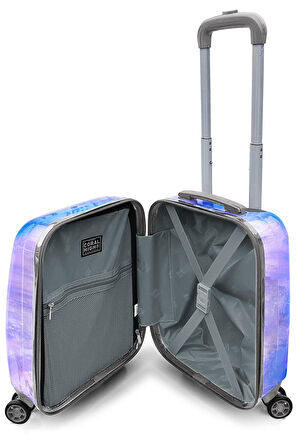 Coral High Renkli Desenli Mini Kabin Boy Valiz (40cm) 16769