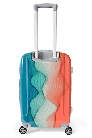 Coral High Renkli Desenli PC Orta Boy Valiz (60cm) 16802