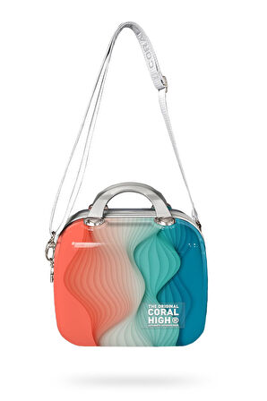 Coral High Renkli Desenli Omuz Askılı PC Makyaj Çantası 16804