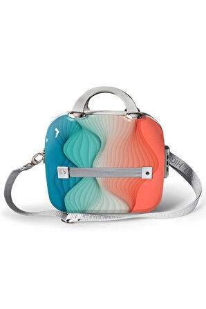 Coral High Renkli Desenli Omuz Askılı PC Makyaj Çantası 16804