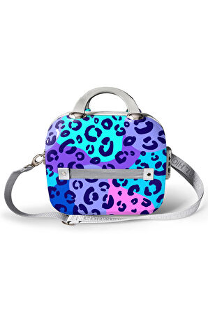 Coral High Leopar Desenli Omuz Askılı PC Makyaj Çantası 16898