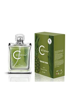 Cle D'Amour 3 lü Erkek Parfüm Seti 50 ml - Strong Man (Fougère/Aromatik) Men- Vegan