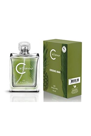 Cle D'Amour 3 lü Erkek Parfüm Seti 100 ml - Strong Man (Fougère/Aromatik) Men - Vegan