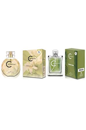 Cle D'Amour 2 li Kadın Erkek Parfüm Seti 50 ml - Symbol Of Love + Strong Man - Vegan