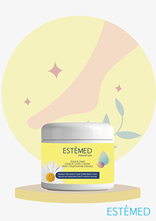 Estemed Ayak & Topuk Çatlak Bakım Kremi & Foot&Heel Crack Care Cream With Aloe Vera 50 ml
