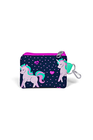 Coral High Kids Lacivert Unicorn Desenli Bozuk Para Çantası 21720