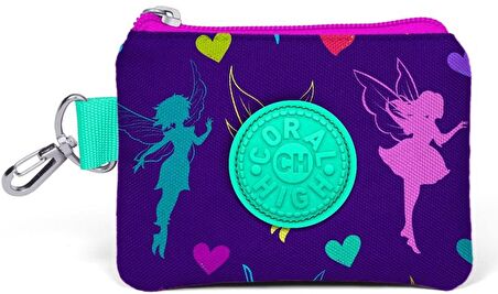 Coral High Kids Peri Desenli Bozuk Para Çantası - Mor - Kız Çocuk 21749