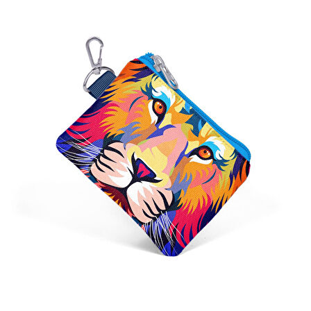 Coral High Kids Lacivert Saks Aslan Desenli Bozuk Para Çantası 21841