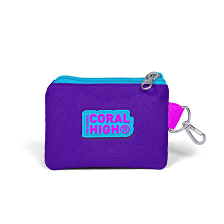 Coral High Kids Mor Pembe Kedi Desenli Bozuk Para Çantası 21866