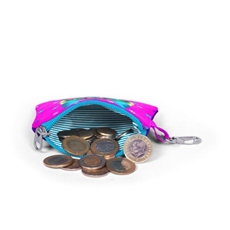 Coral High Kids Mor Pembe Kedi Desenli Bozuk Para Çantası 21866