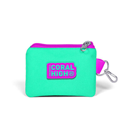 Coral High Kids Mor Su Yeşili Unicorn Desenli Bozuk Para Çantası 21869