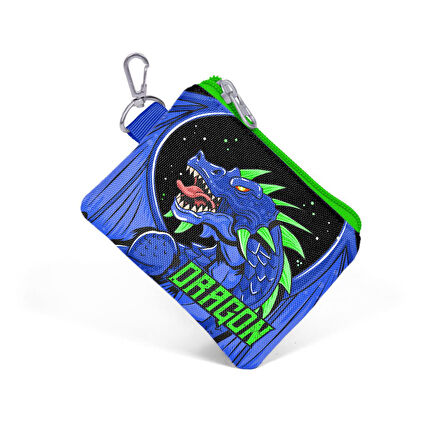 Coral High Kids Siyah Saks Ejderha Desenli Bozuk Para Çantası 21877