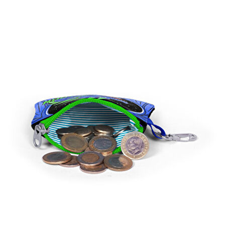 Coral High Kids Siyah Saks Ejderha Desenli Bozuk Para Çantası 21877