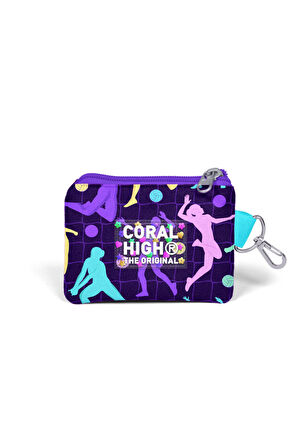 Coral High Mor Voleybol Desenli Bozuk Para Çantası 21905