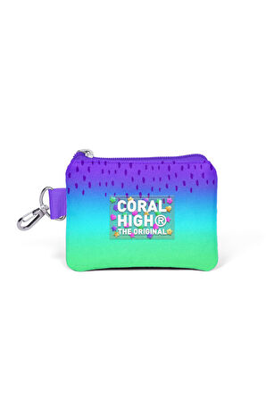 Coral High Mor Lila Renk Geçişli Bozuk Para Çantası 21906