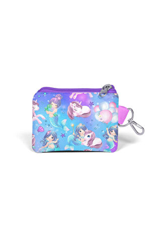 Coral High Kids Mor Pembe Unicorn Deniz Kızı Desenli Bozuk Para Çantası 21916