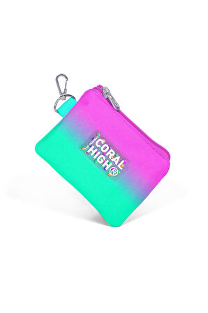Coral High Kids Pembe Su Yeşili Renk Geçişli Bozuk Para Çantası 21923