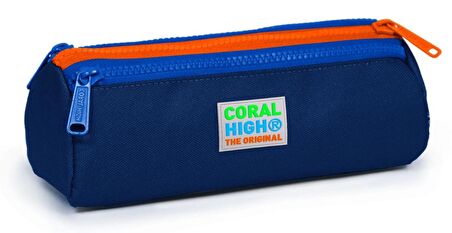 Coral High Lacivert Üç Bölmeli Kalem Çantası -Erkek Çocuk