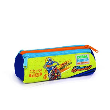 Coral High Kalem Kutusu Motorsiklet Desenli Kalemlik 22042