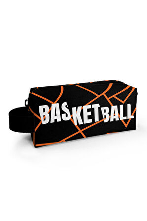 Coral High Kids Turuncu Siyah Basketbol Kalem Çantası 22079