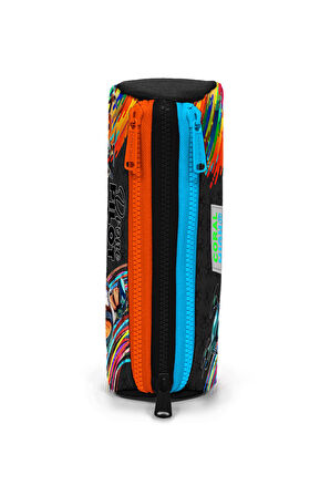 Coral High Kids Siyah Drone Pilot Desenli Üç Bölmeli Kalem Çantası 22096