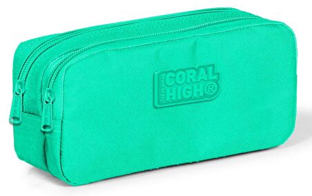 Coral High Yeşil İki Bölmeli Kalem Çantası -Kız Çocuk