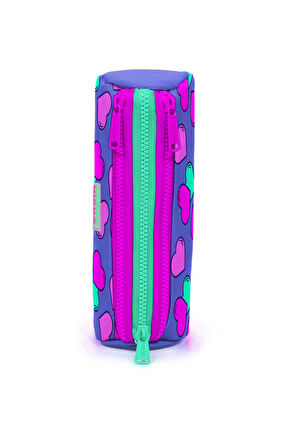 Coral High Kids Lavanta Kalp Desenli Üç Bölmeli Kalem Çantası 22303