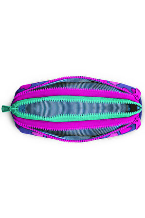 Coral High Kids Lavanta Kalp Desenli Üç Bölmeli Kalem Çantası 22303