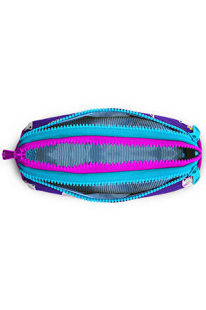 Coral High Kids Mor Kedi Desenli Üç Bölmeli Kalem Çantası 22304