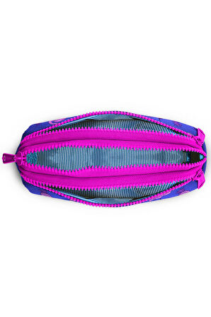 Coral High Kids Lavanta Pembe Flamingo Desenli Üç Bölmeli Kalem Çantası 22316