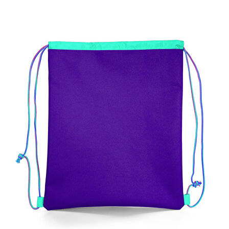 Coral High Kids Mor Su Yeşili Unicorn Desenli İpli Büzgülü Sırt Çantası 22483