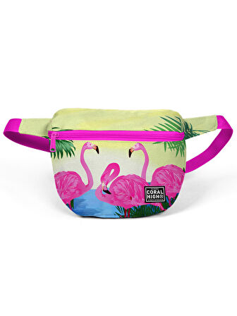 Coral High Pembe Flamingolu Bel Çantası 22592