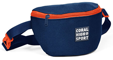 Coral High Sport Lacivert İki Bölmeli Bel Çantası