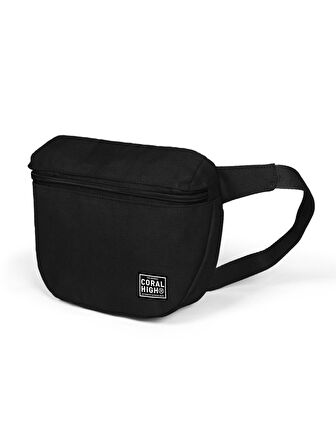 Coral High Suni Deri Siyah Bel Çantası