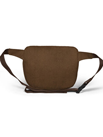 Coral High Suni Deri Kahve Bel Çantası