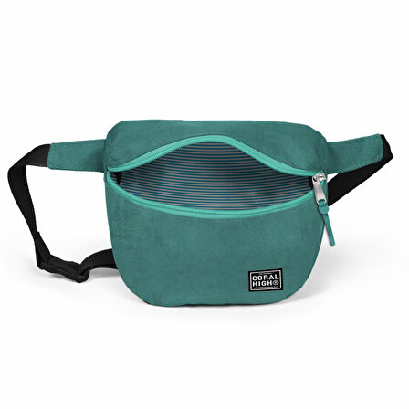 Coral High Suni Deri Yeşil Bel Çantası