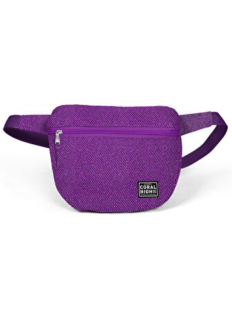 Coral High Mor Simli Bel Çantası