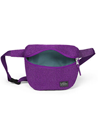 Coral High Mor Simli Bel Çantası