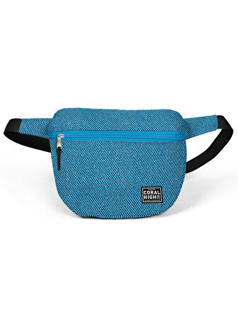 Coral High Mavi Simli Bel Çantası