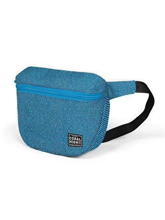 Coral High Mavi Simli Bel Çantası