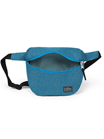 Coral High Mavi Simli Bel Çantası